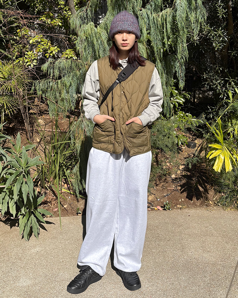 (ユニセックス)バックデザインストリングスウェットパンツ