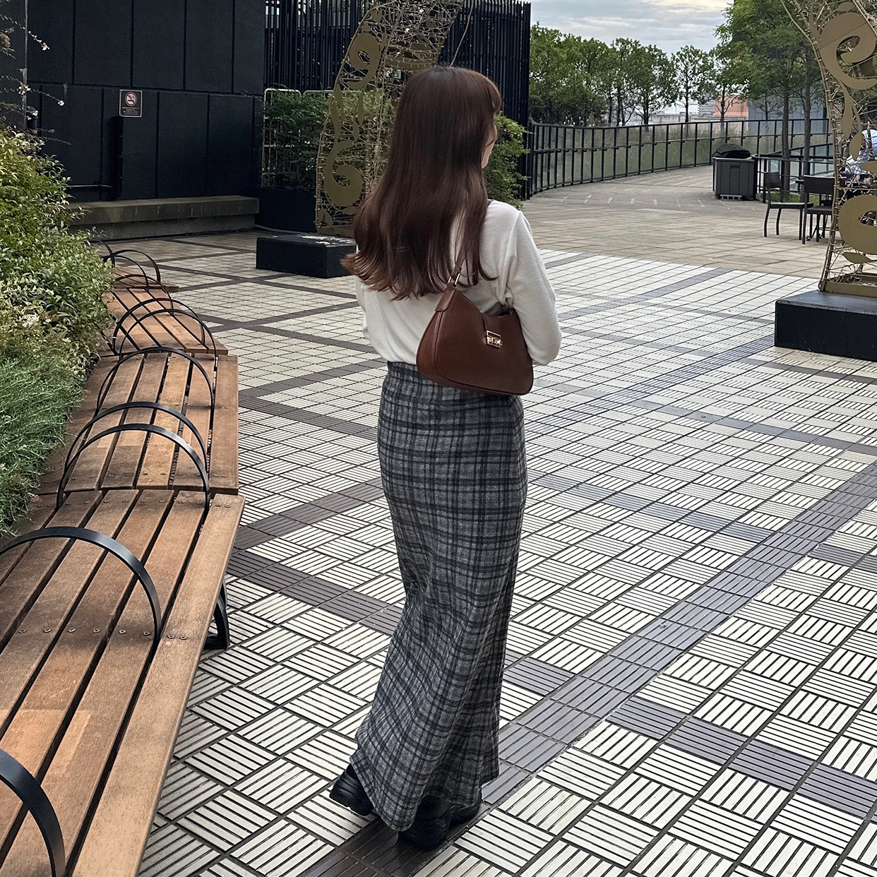 SAKAI チロリアン カントリー レトロ モード 古着 ベスト×ロングスカート SAKAI チロリアン カントリー レトロ モード 古着 ベスト×ロング