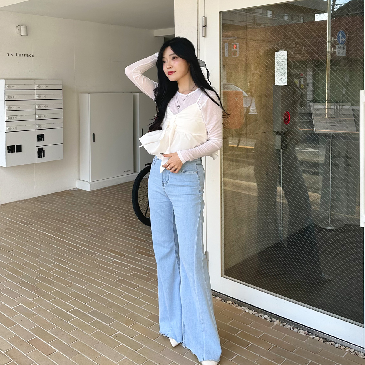 ブーツカットロングデニム | ファッション通販サイト NUGU