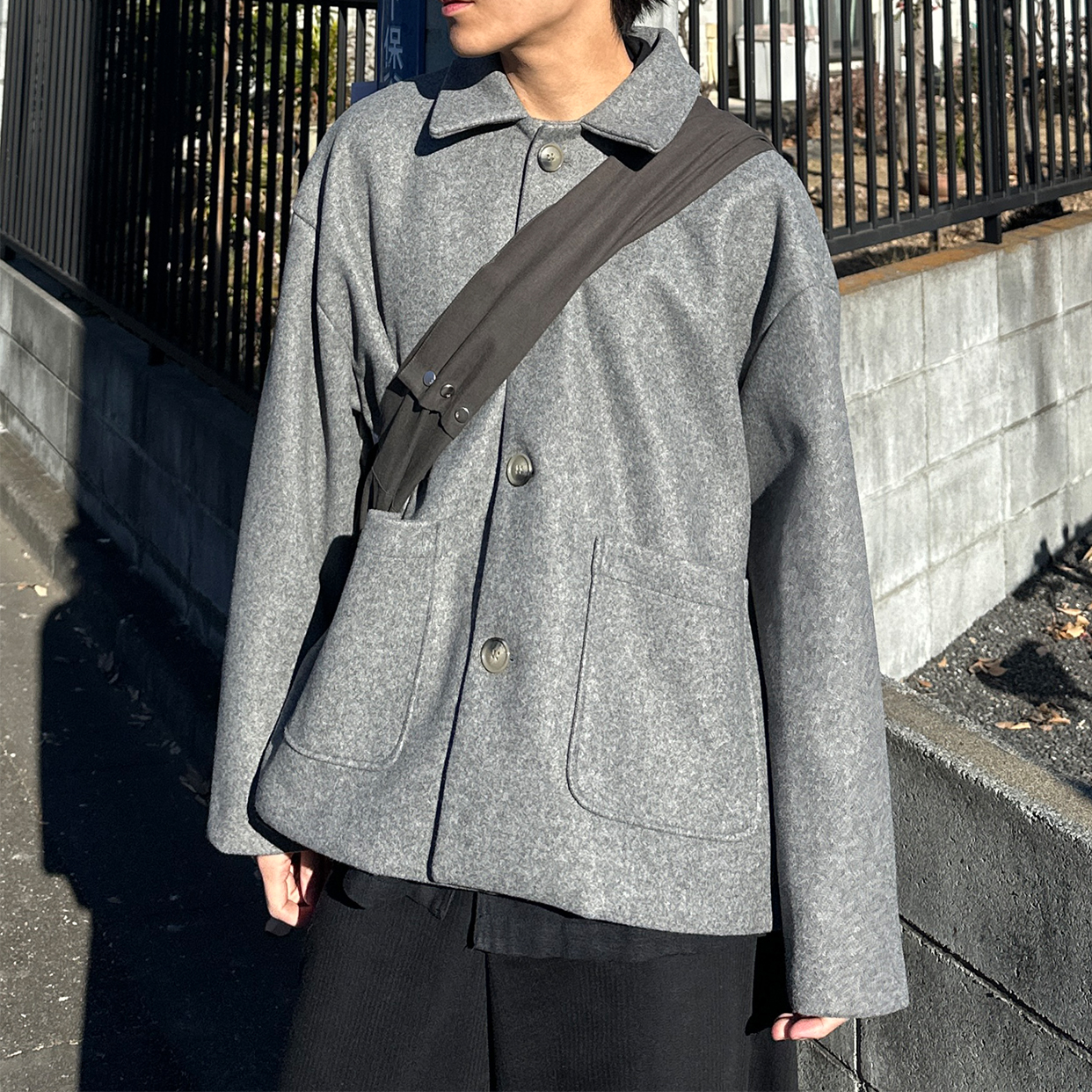 ユニセックス) クロップドロップジャケット | ファッション通販