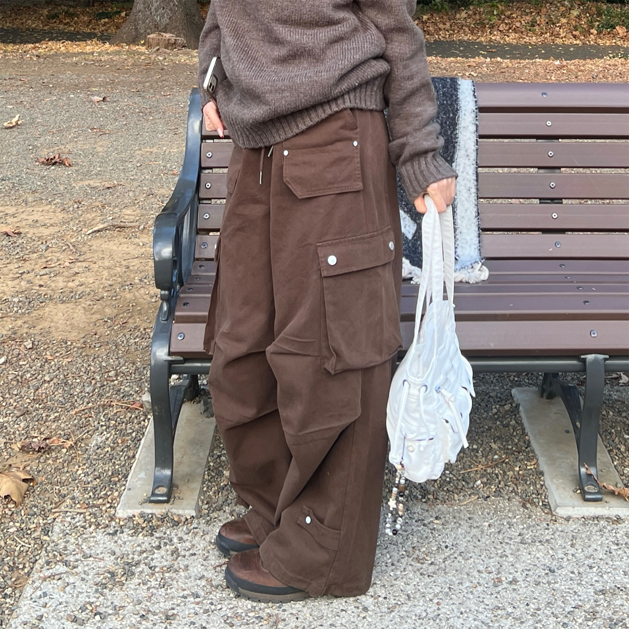 (ユニセックス)  ポケットカーゴパンツ