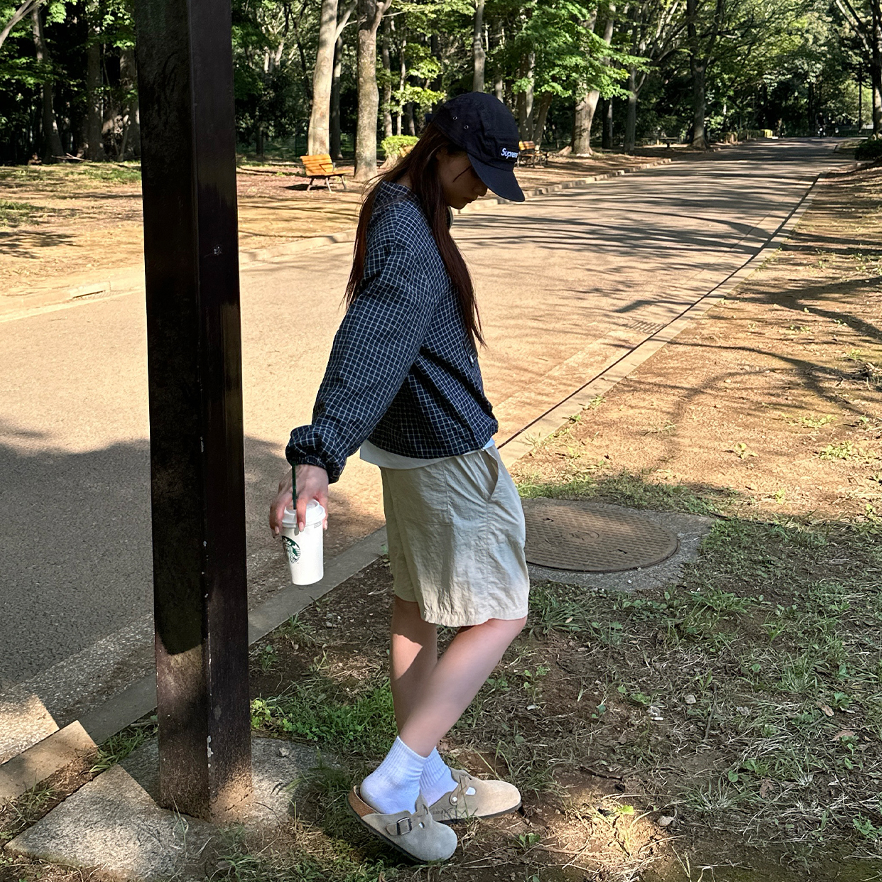 OHGA チェックアウター ohga チェックアウター