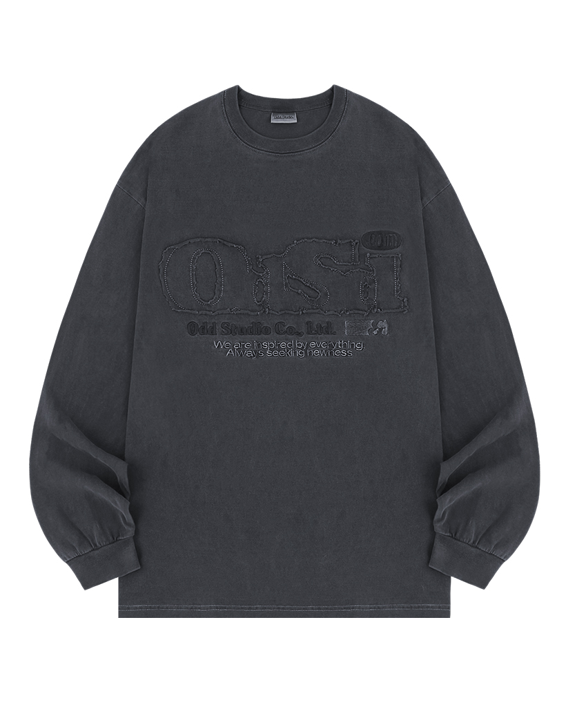[Kアイドル着用]ODSDPigmentDamageLongSleeve-CHARCOAL