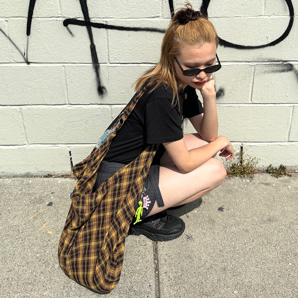 ヴィンテージチェックショルダーバッグ | ファッション通販