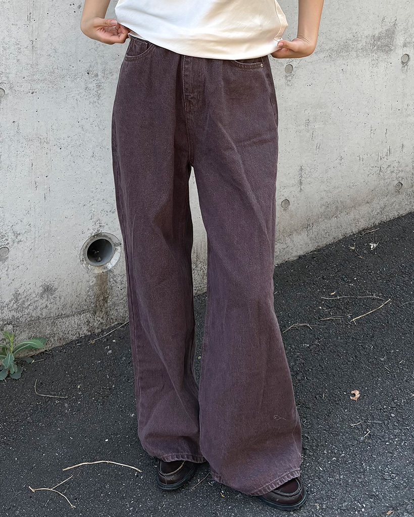 ブラウンデニムパンツ | ファッション通販サイト NUGU