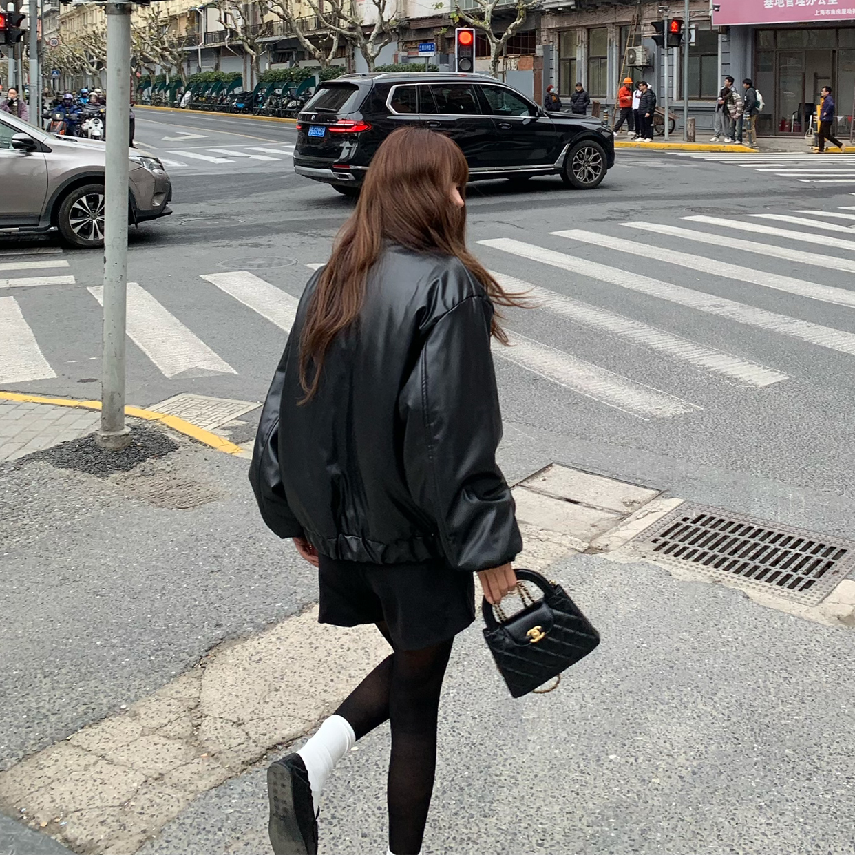 すーざん様ページ☆未使用タグ付き☆DHOLIC ビーガンレザージャケット スーざんサマページ☆ミシヨウタグツキ☆DHOLIC ビーガンレザー