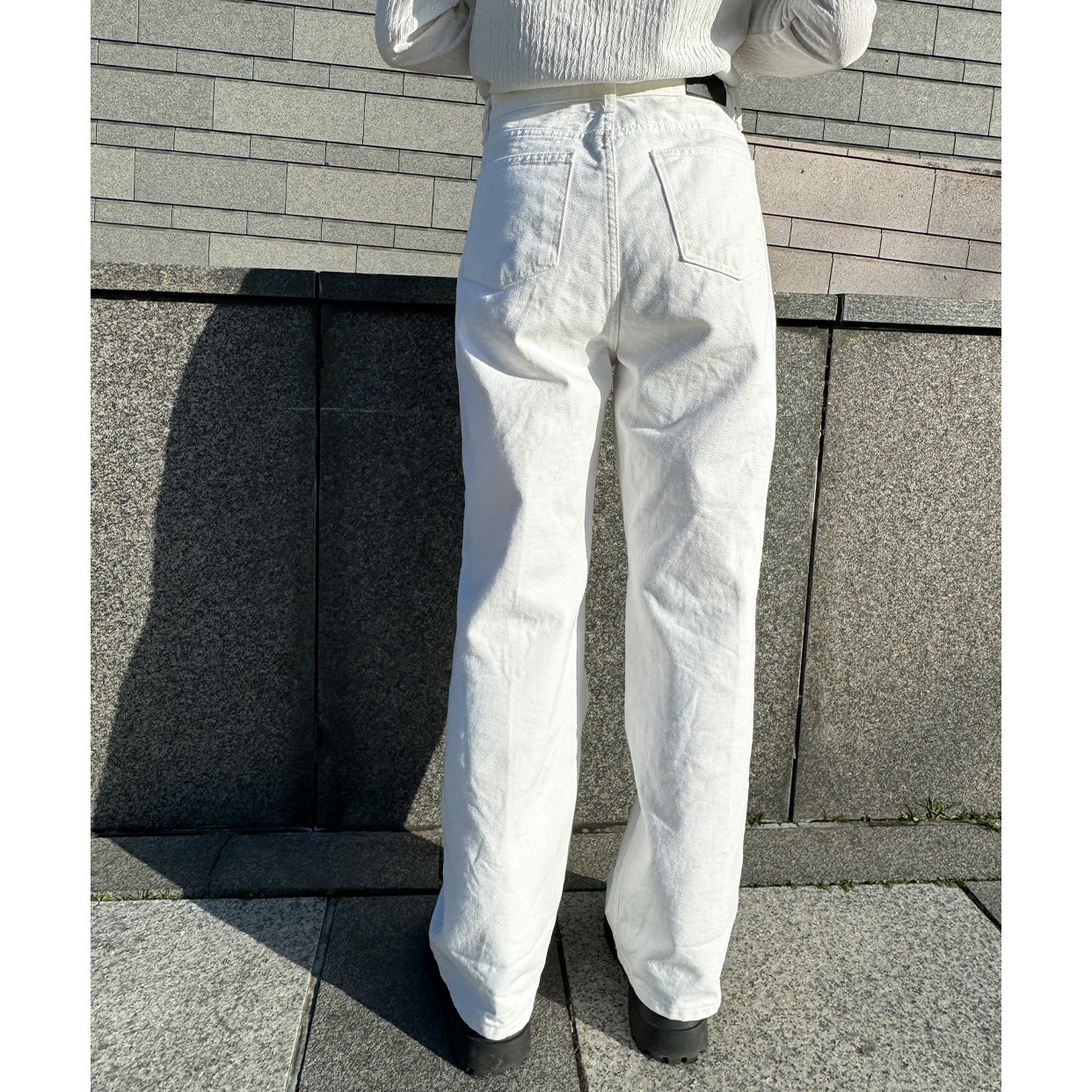 ホワイトコットンパンツ | ファッション通販サイト NUGU