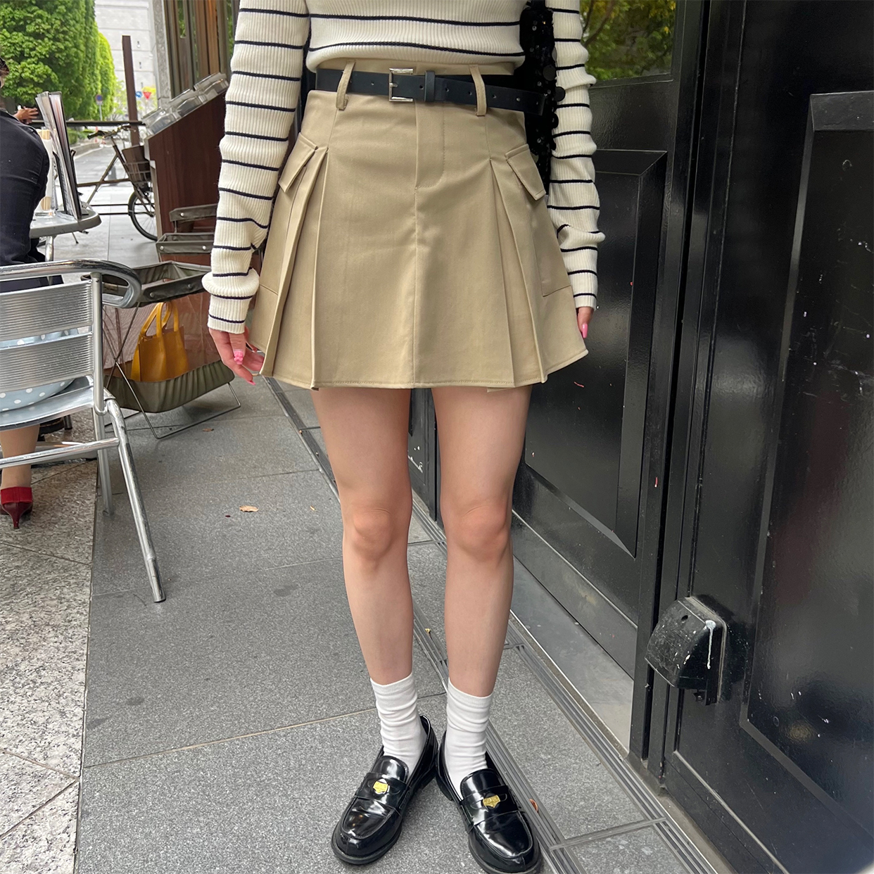 プリーツミニベルトスカート | ファッション通販サイト NUGU