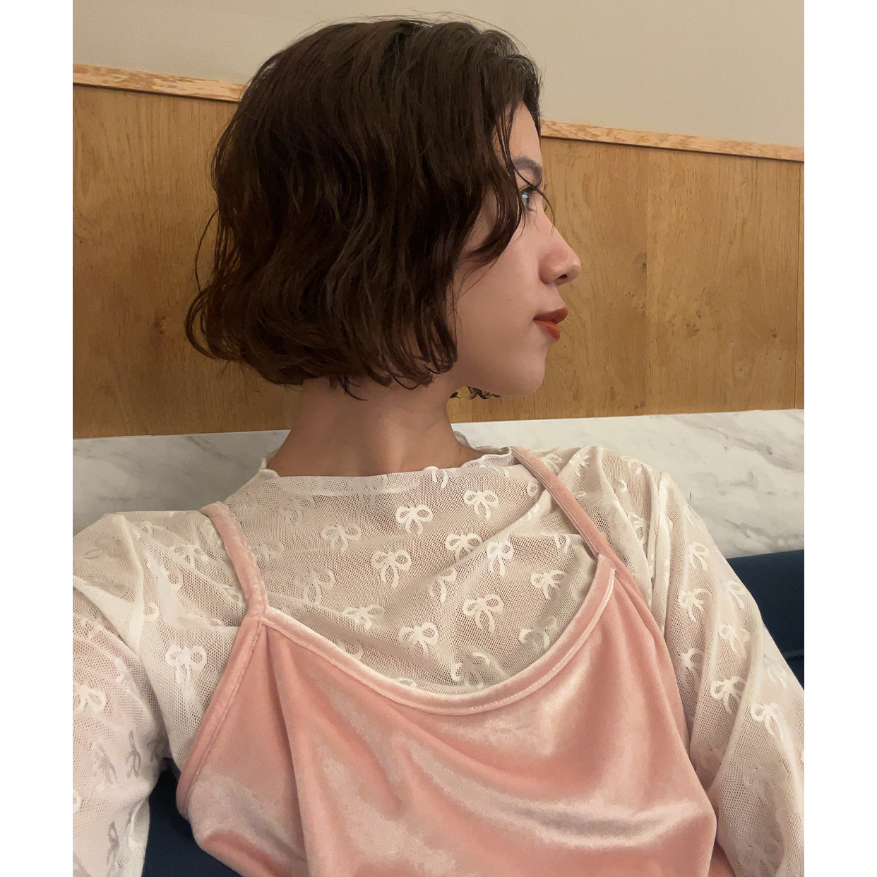 リボンシースルーTシャツ | ファッション通販サイト NUGU