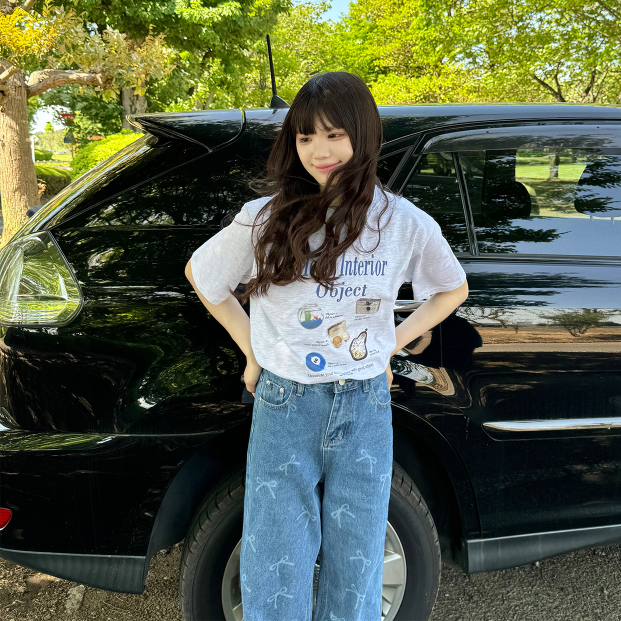 nuguリボンデニム ウエストリボンデニムパンツ | ファッション通販サイト NUGU