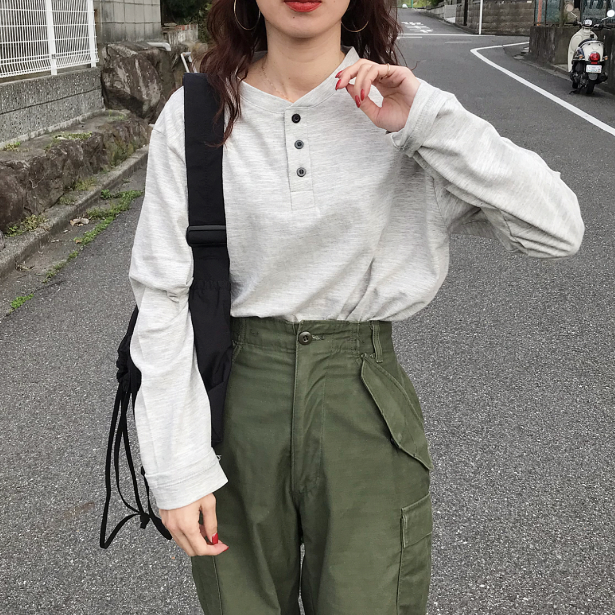 ヘンリーネックボタントップ | ファッション通販サイト NUGU
