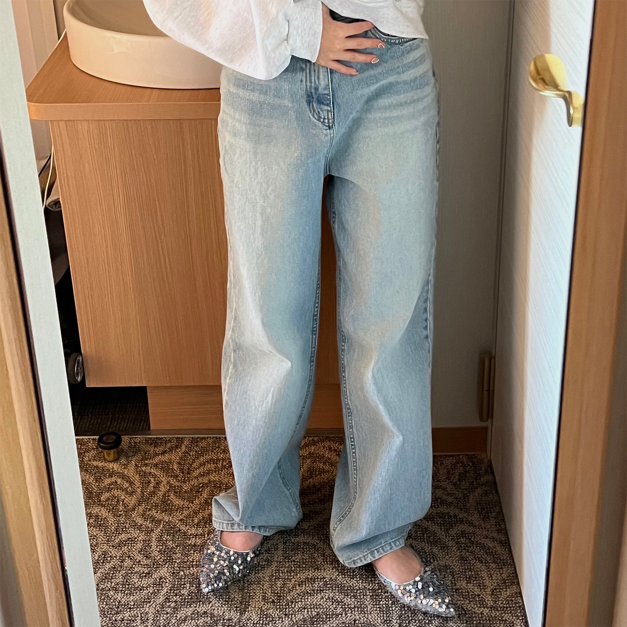 PURU　スパンコール　グレー38 スパンコールバックストラップミュール | ファッション通販サイト NUGU