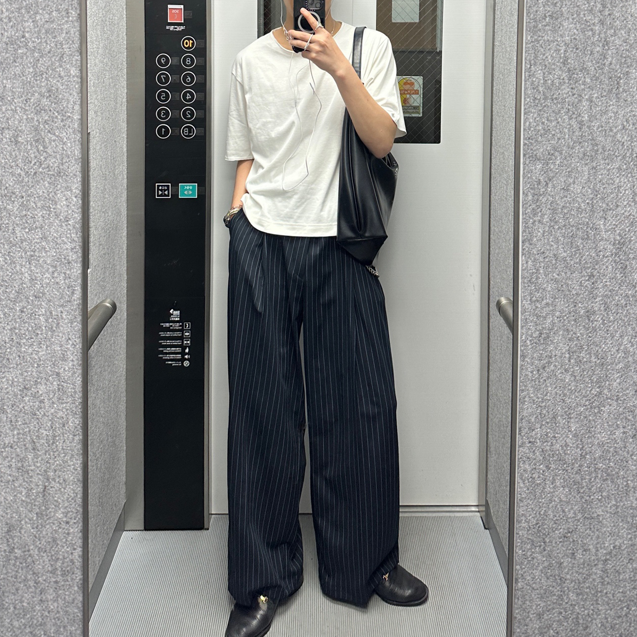 ujogh ネイビー ワイドパンツ スラックス　stein yoke 男女兼用 ワイドパンツ ネイビー ujogh スラックス yoke stein
