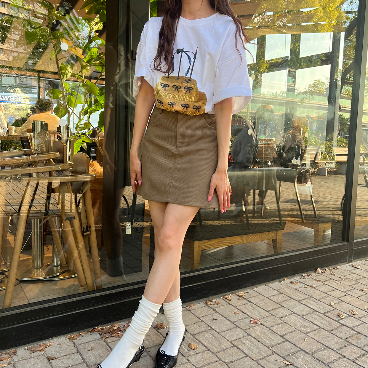 ルイヴィトン スカート アジャスタブルコーデュロイミニスカート louis-vuitton--
