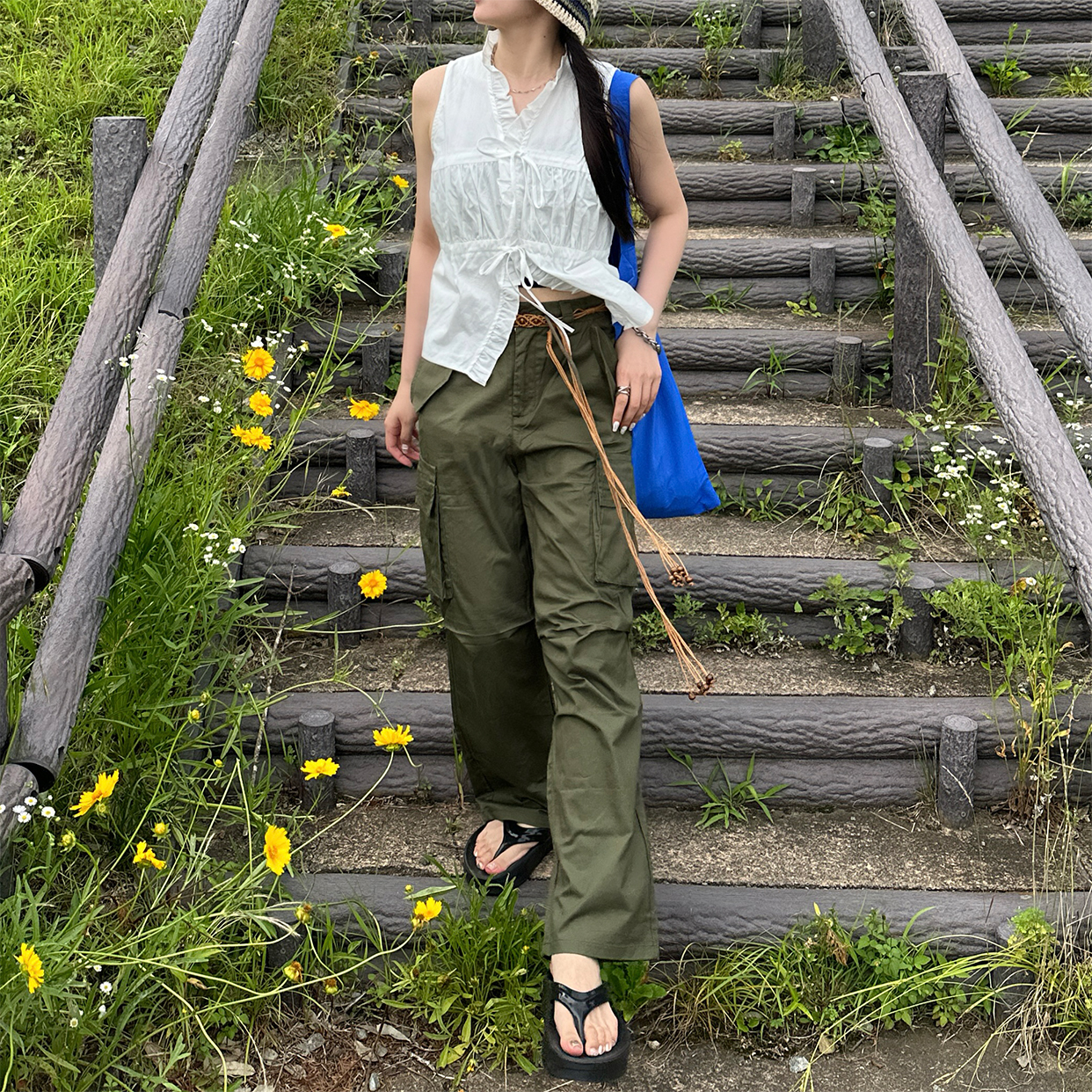 ミリタリーカーキカーゴパンツ | ファッション通販サイト NUGU