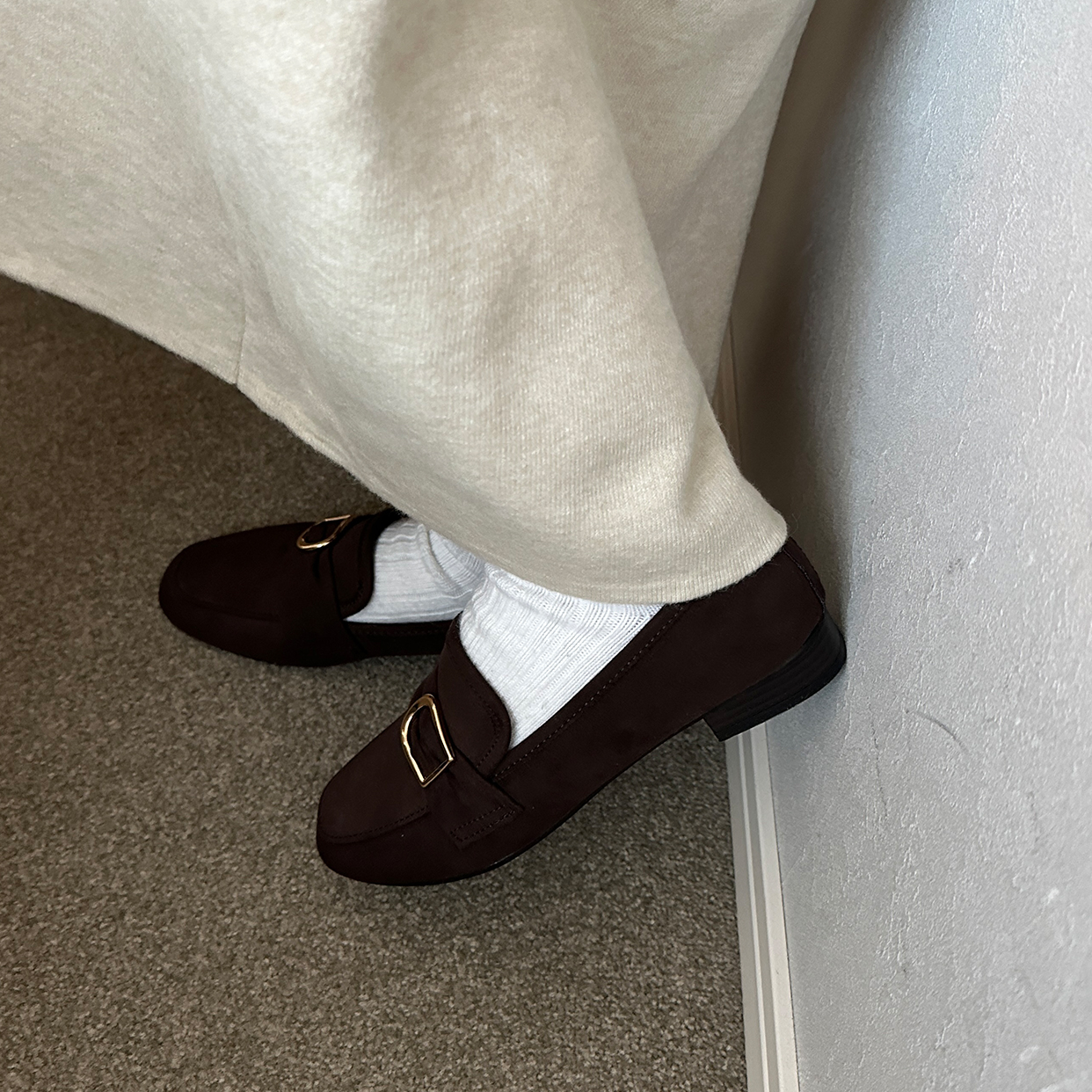 バックルスエードローファー | ファッション通販サイト NUGU