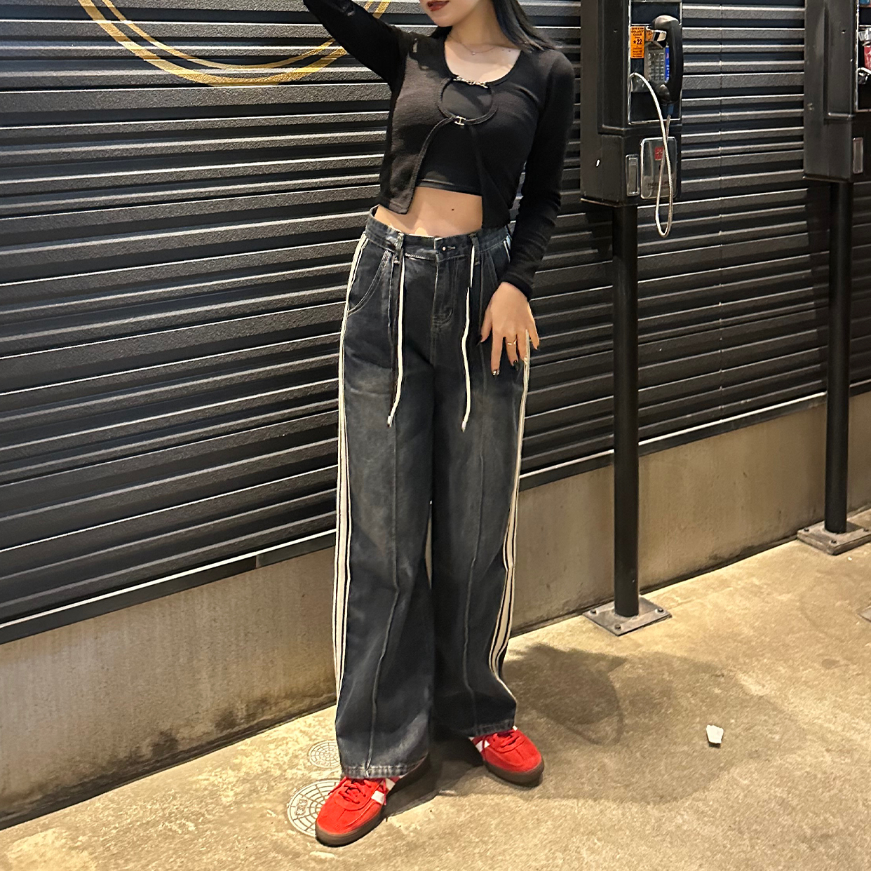 MSGM ライトブルーデニム サイドストライプ 1_2_0007_IMG_2480.jpg