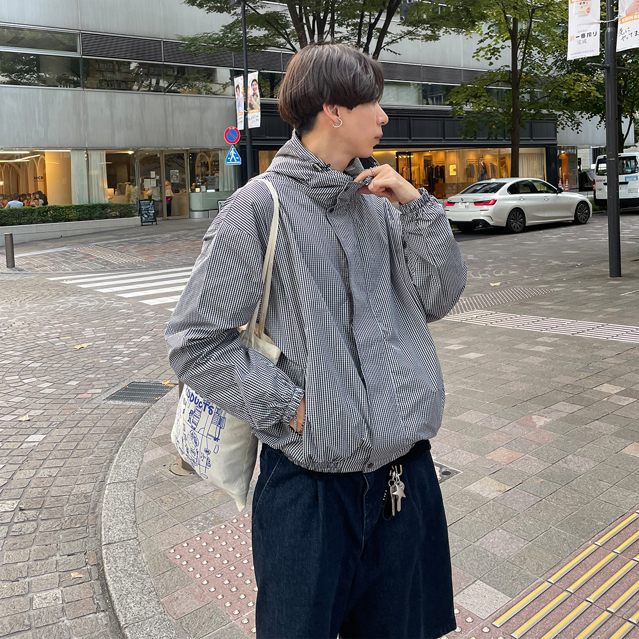 00s unknown チェックマウンテンパーカー city ゴープコア 00s unknown チェックマウンテンパーカー city ゴープコア ハイネック