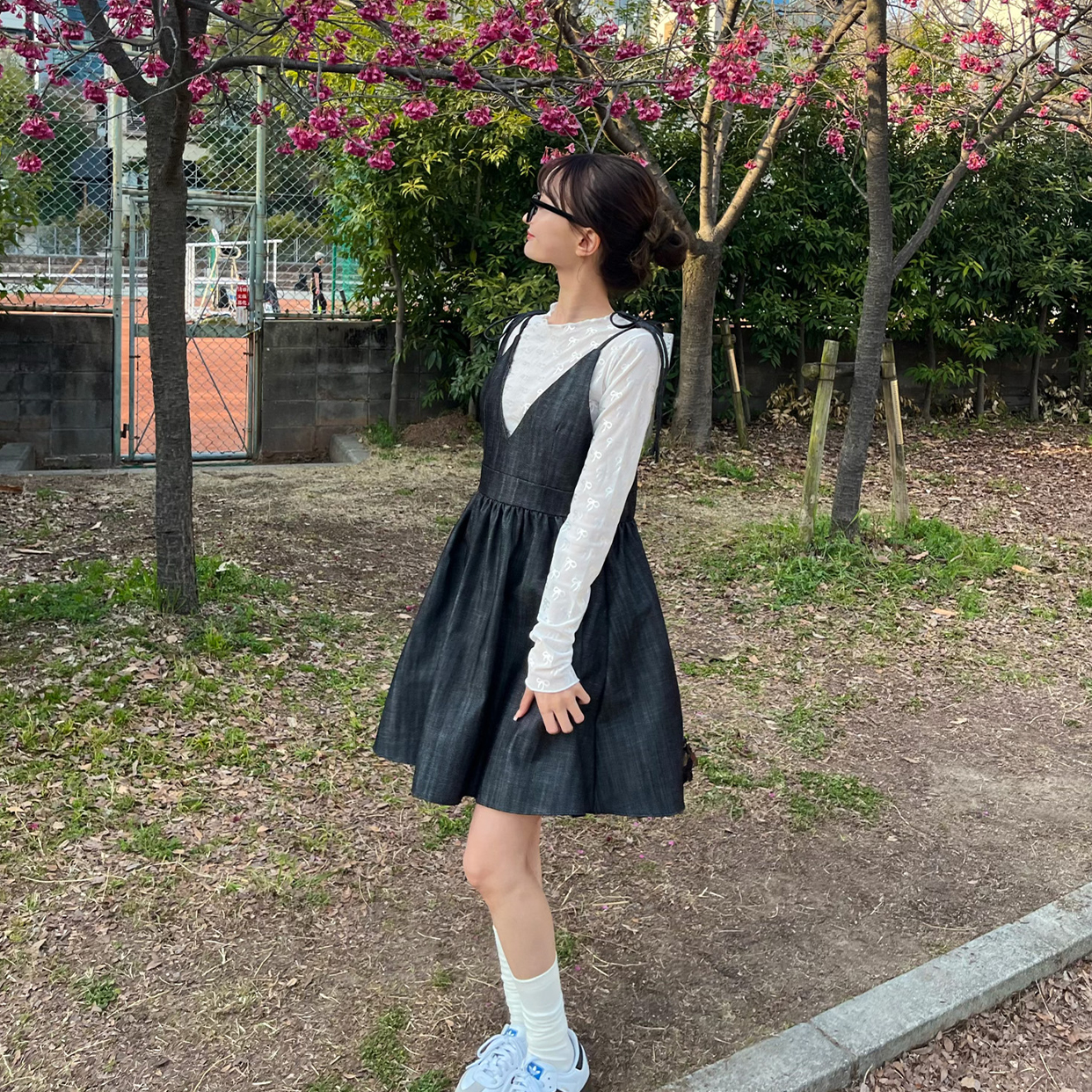 デニムリボンストラップキャミワンピース | ファッション通販 デニムリボンストラップキャミワンピース | ファッション通販