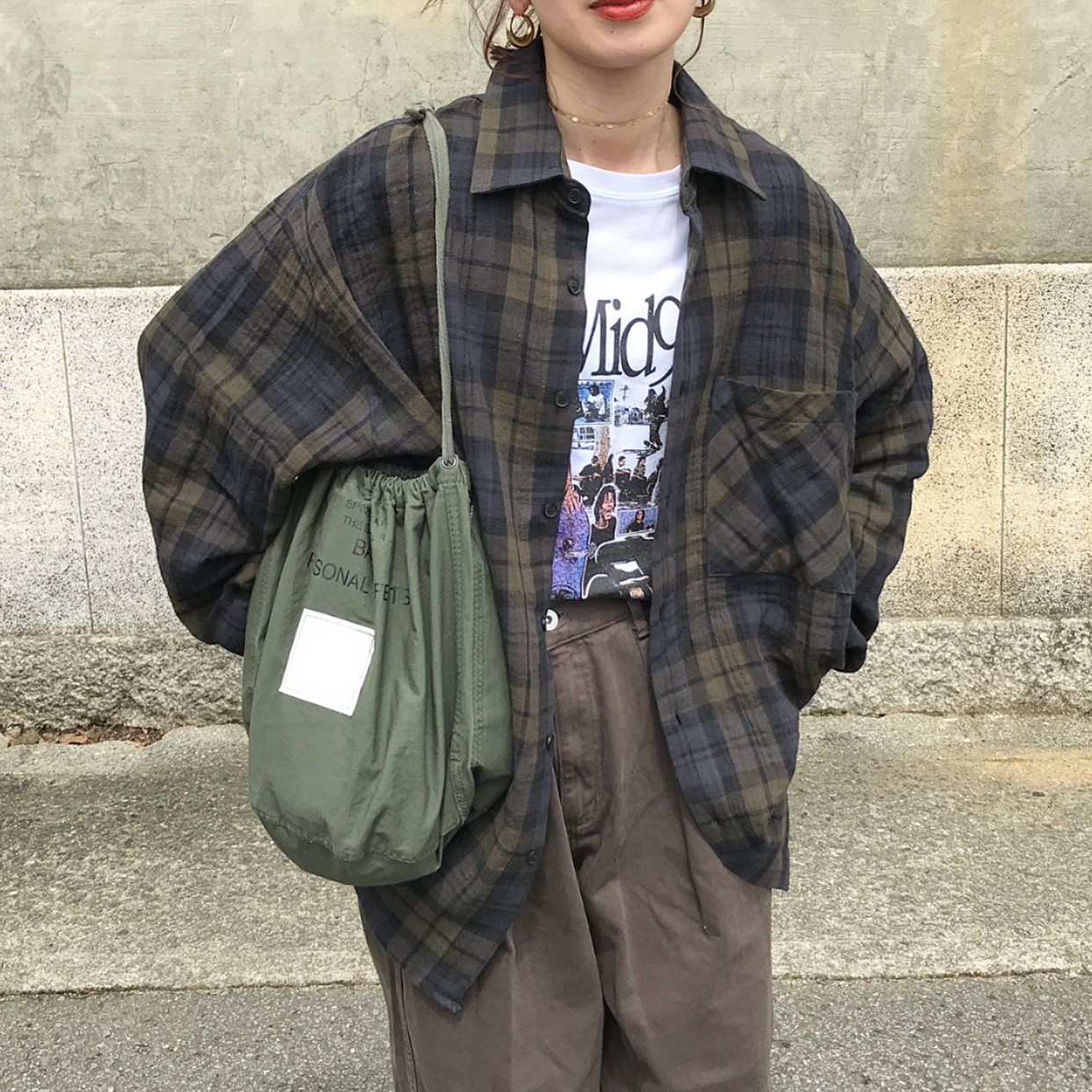 タータンチェックコットンポケットシャツ | ファッション通販サイト NUGU