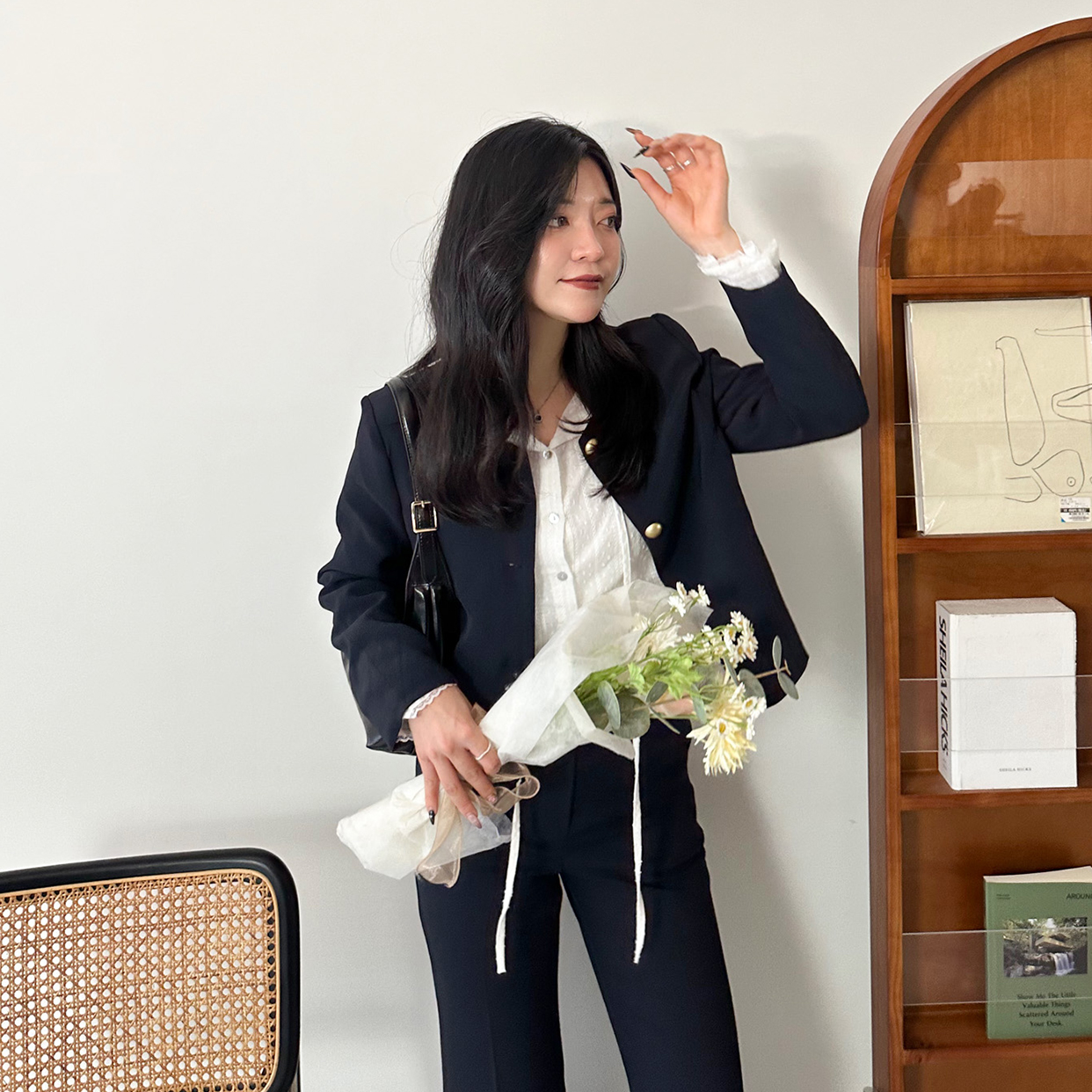 金ボタン　ジャケット　コート LADY LIKE ジャケット テーラードジャケット ゴールド4つボタン