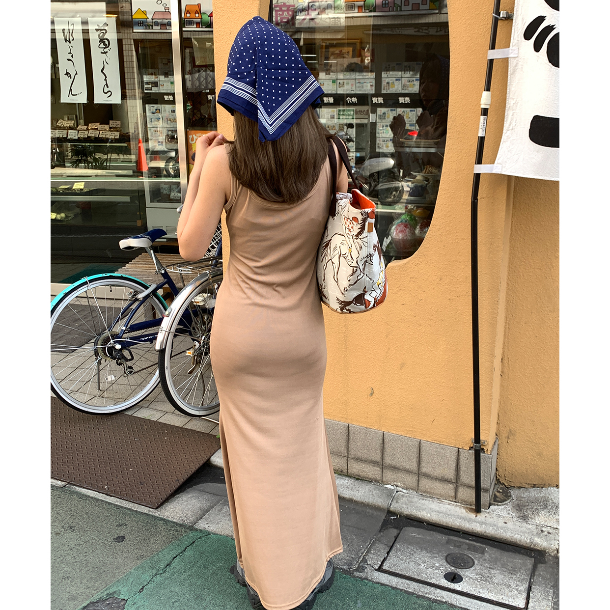 93 インポートミディペンシルドレス未着用品