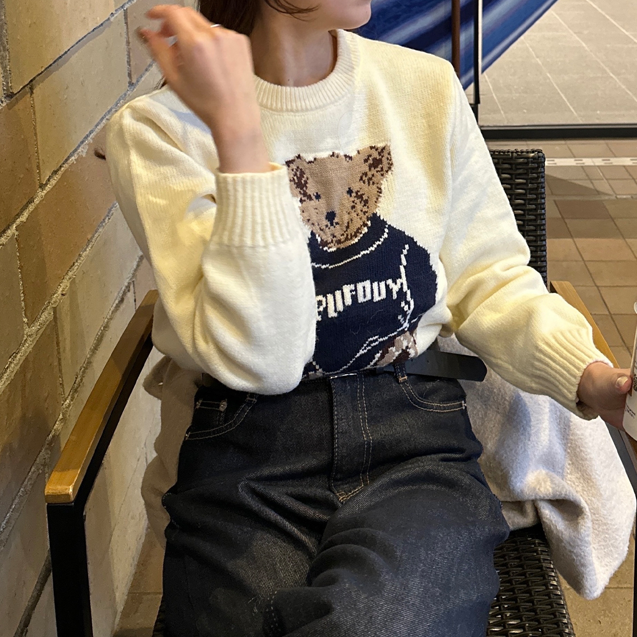 シンプルテディベアニット | ファッション通販サイト NUGU