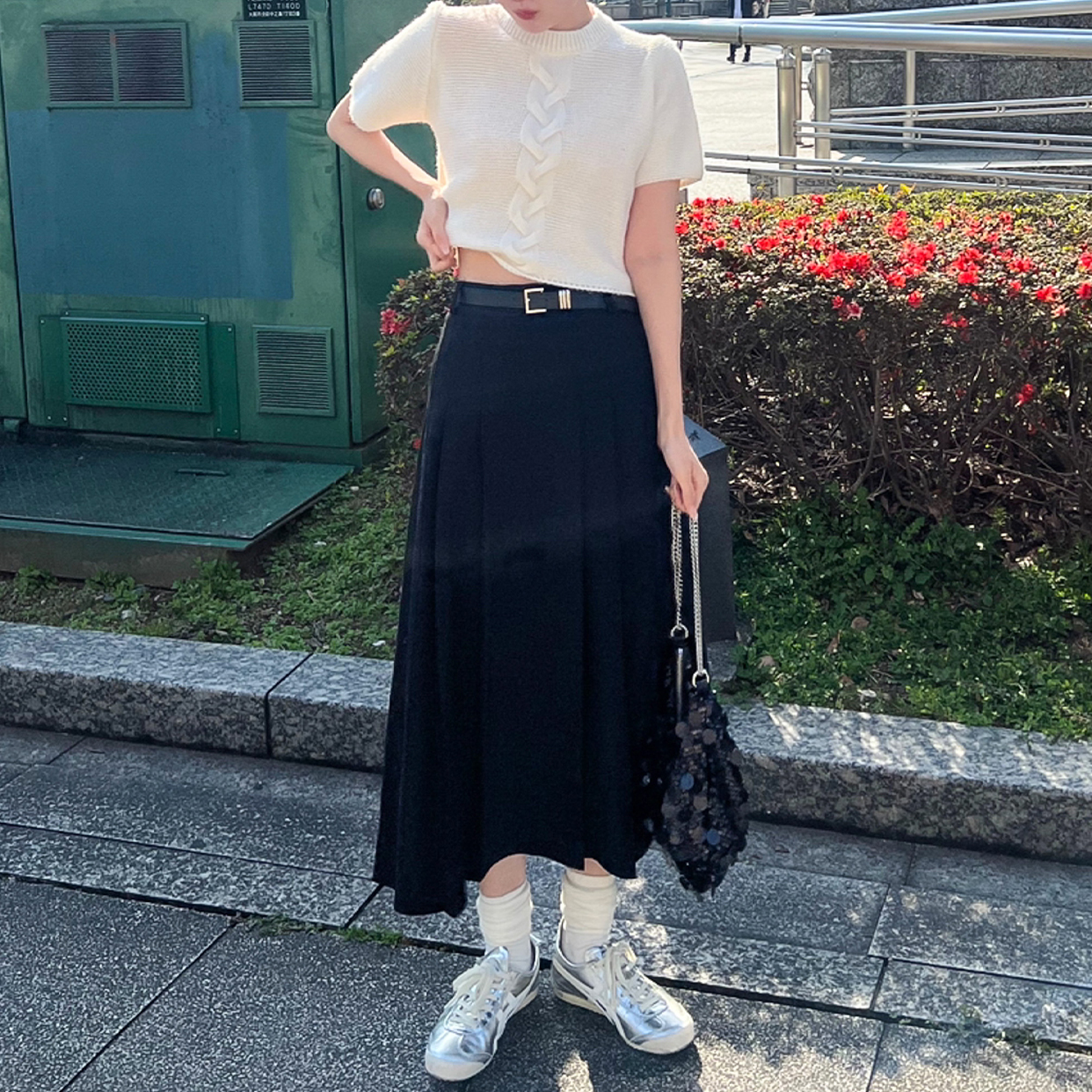 ミルクワイドプリーツスカート | ファッション通販サイト NUGU