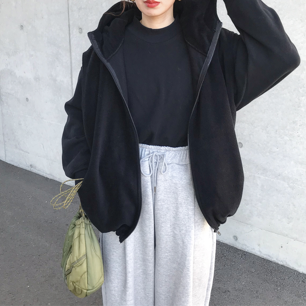 PRISTINEフリース ベスト ジッパー付き GU公式 | フリースジップベスト