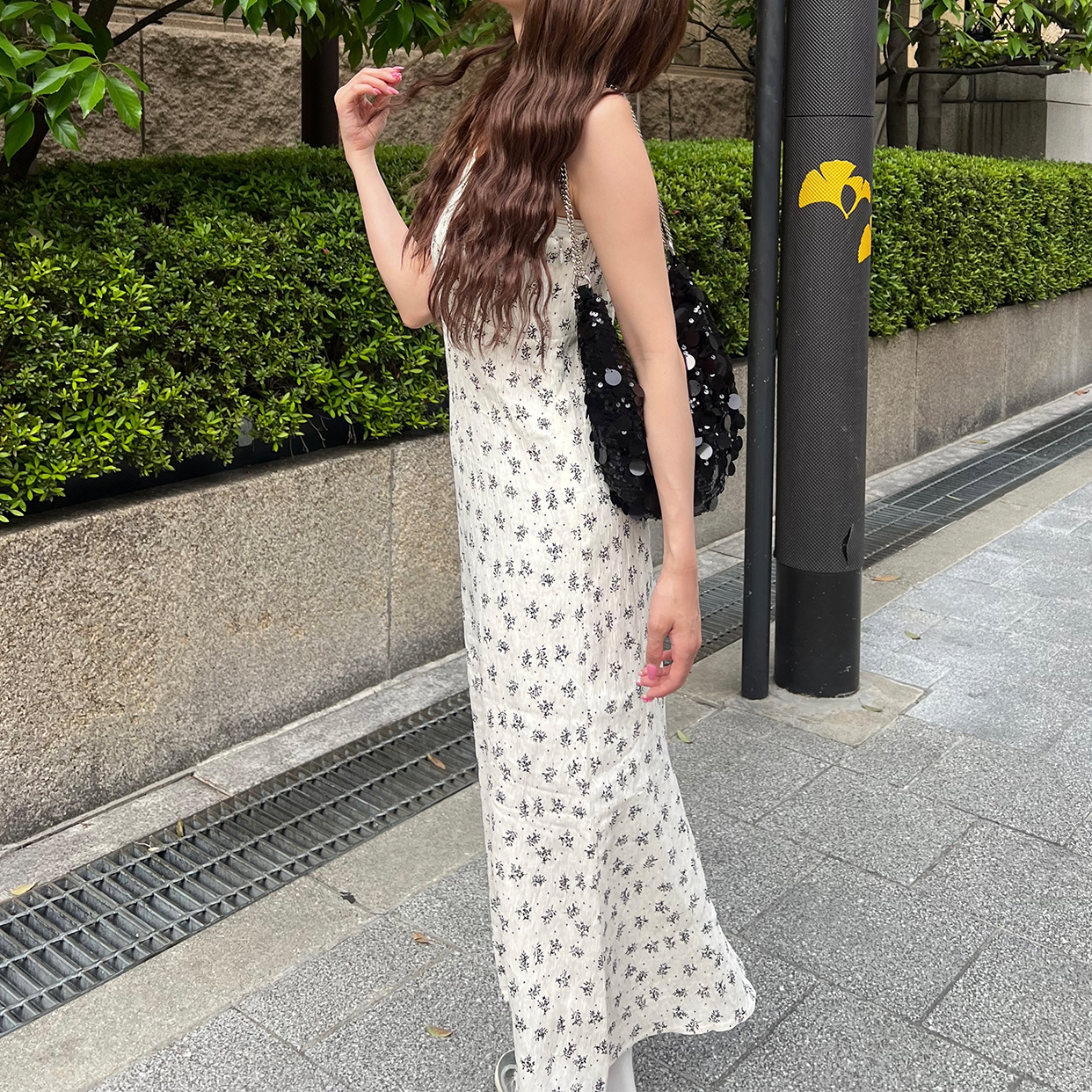 美品✨ ヌキテパ　フラワープリント キャミソールワンピース　近年モデル　ロング 新品】サラマリカ 完売品 ヌキテパ フラワープリントキャミ