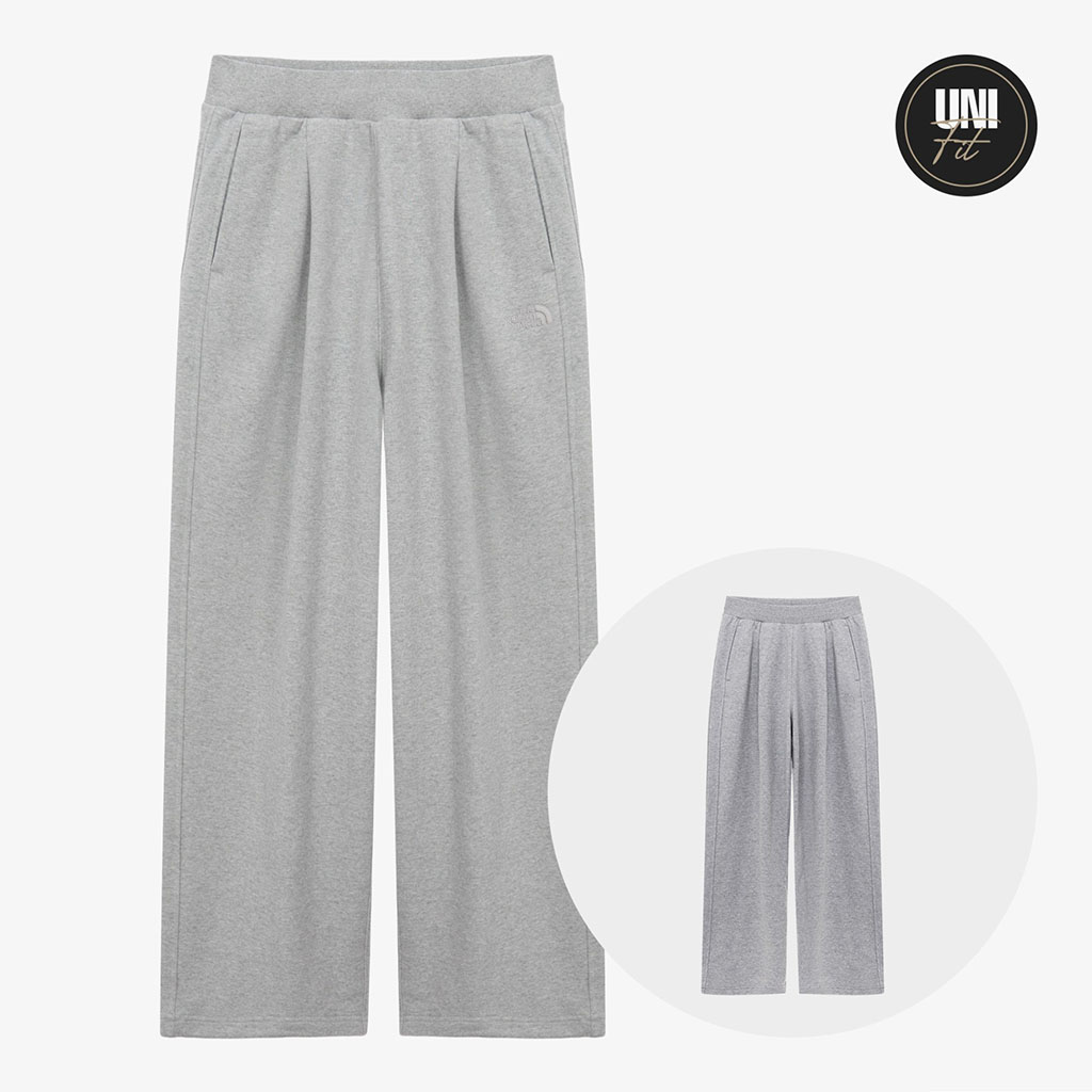 【THE NORTH FACE】 MINI BOX LOGO STRAIGHT SWEATPANTS◆男女◆ THE NORTH FACE SPODNIE SMALL BOX LINE PANT TNF BLK