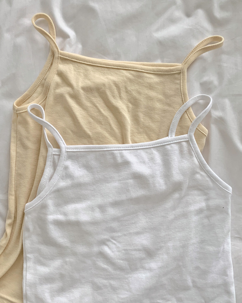 スクエアネックキャミソール