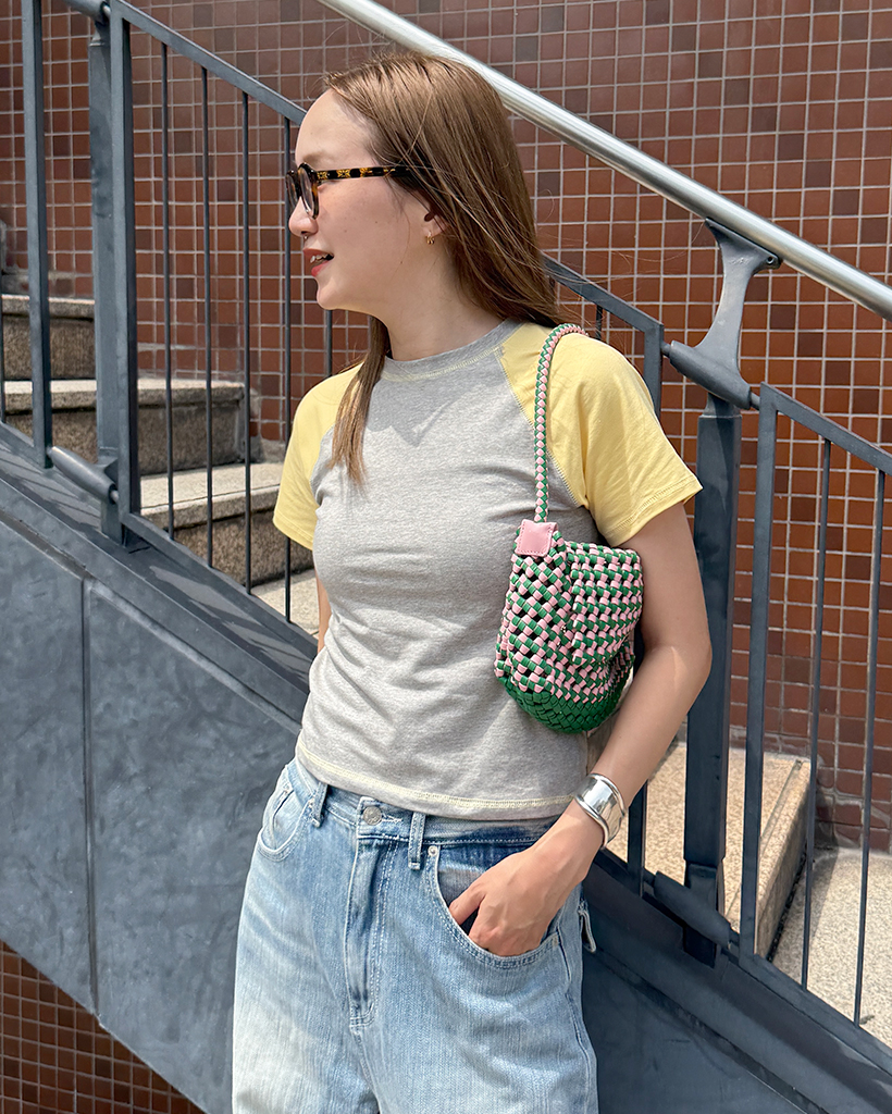 ラグランセミクロップド半袖Tシャツ | ファッション通販サイト NUGU