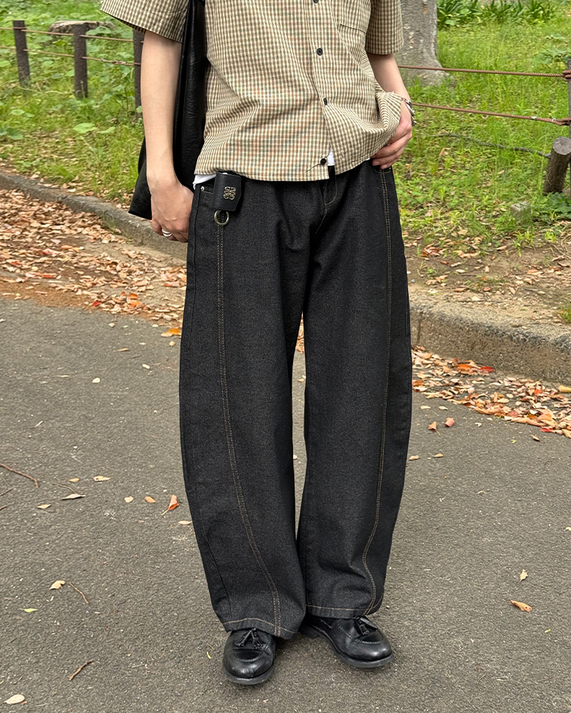 カーブワイドローデニム