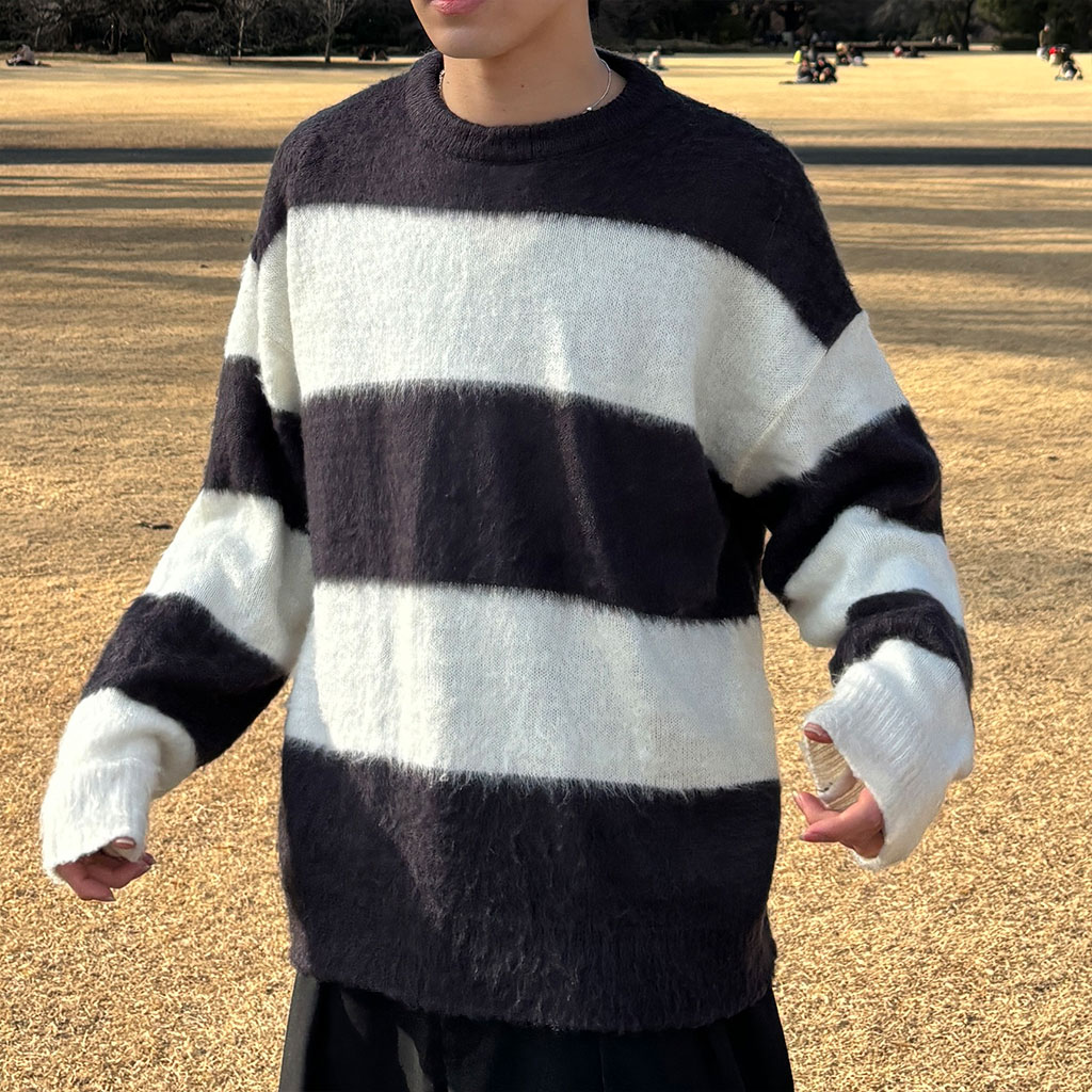 ユニセックス）ボーダーニット | ファッション通販サイト NUGU