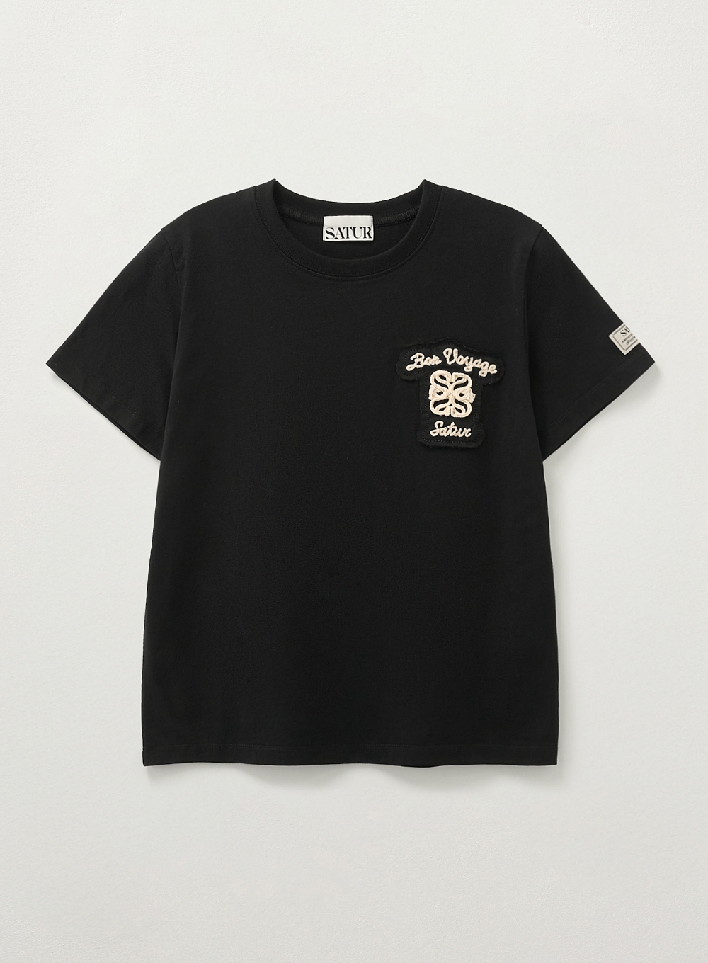 トップス SATUR Classic Small Logo T-Shirt MUSINSA | SATUR Classic Small Logo Short-Sleeved T-Shirt