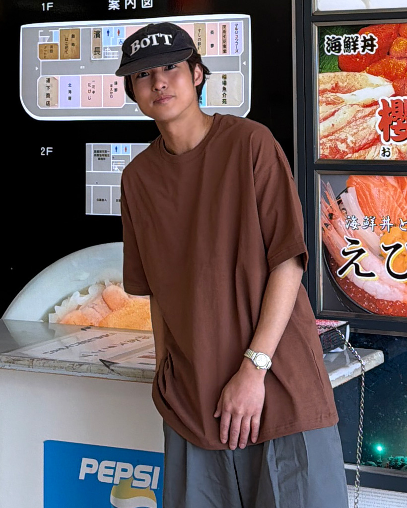 (ユニセックス)オーバーサイズ半袖Tシャツ