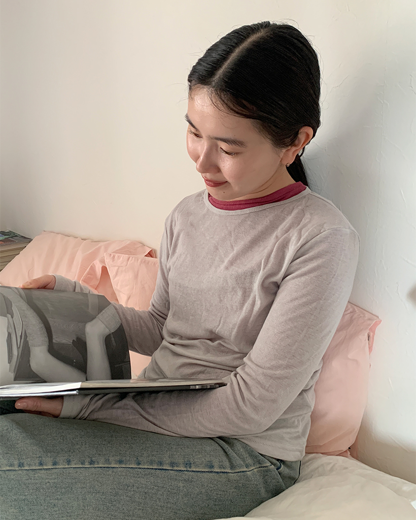 シースルーロングTシャツ