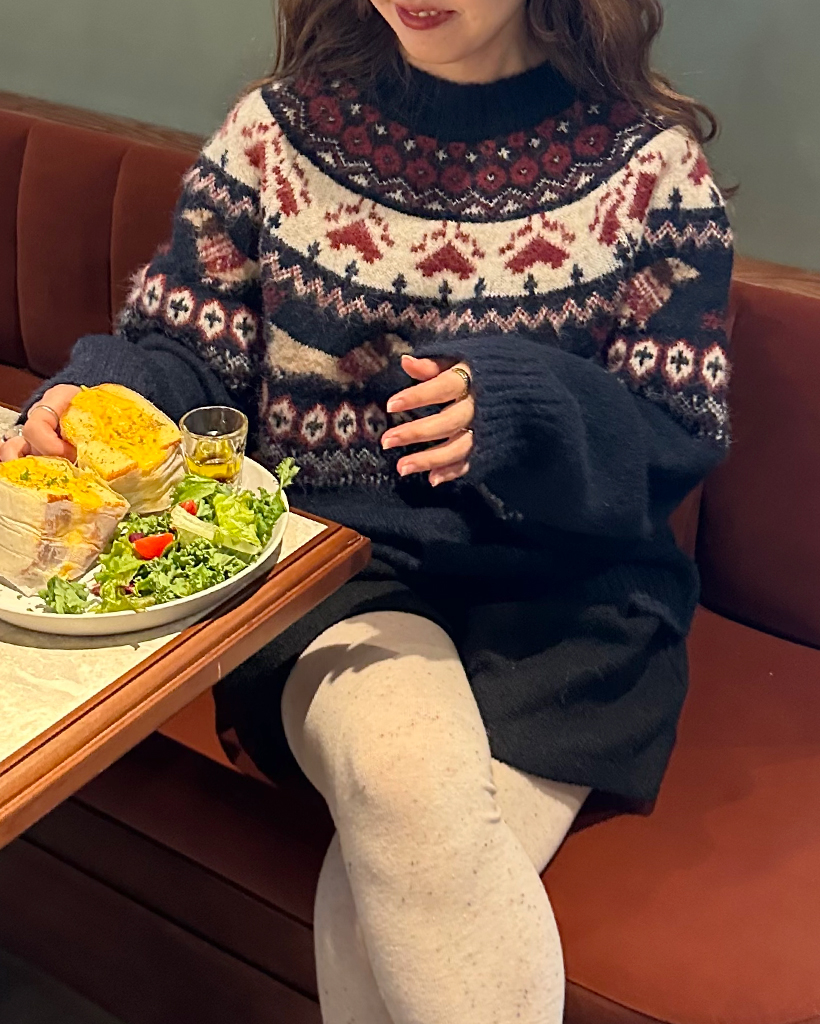 ヴィンテージパピーノルディックニット