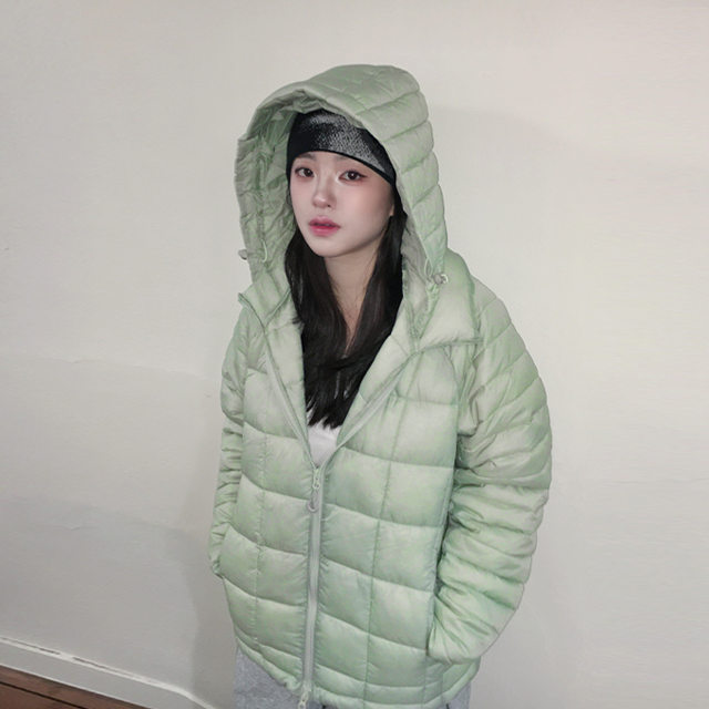 (4color)オーバーサイズフード付きダウン