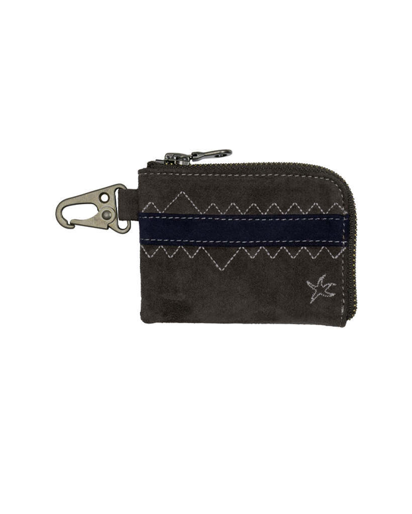 TCM starfish zigzag card wallet (charcoal)