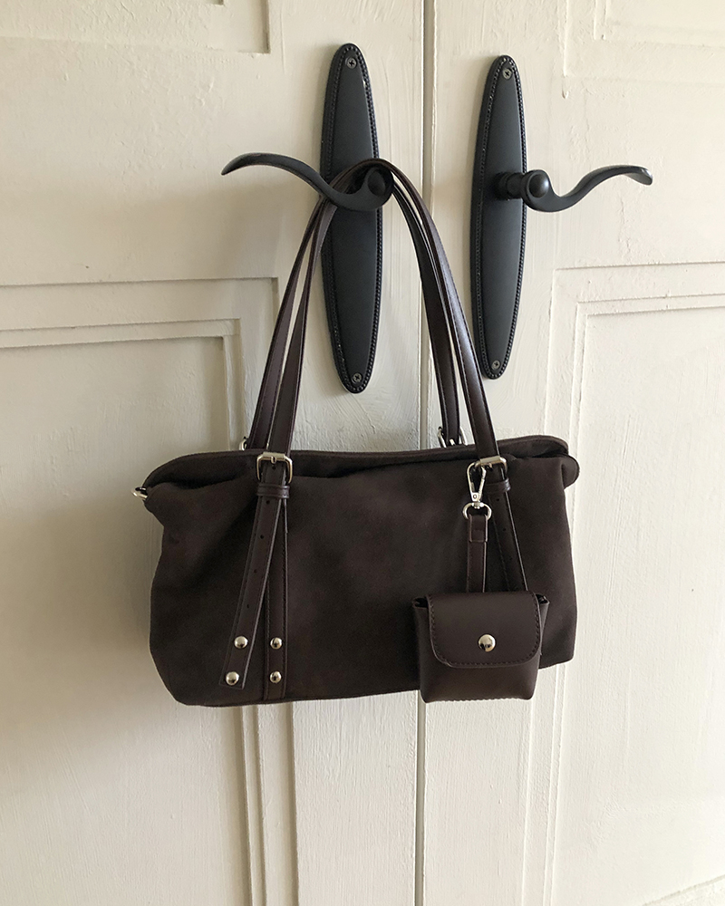 スエードクロスショルダーバッグ