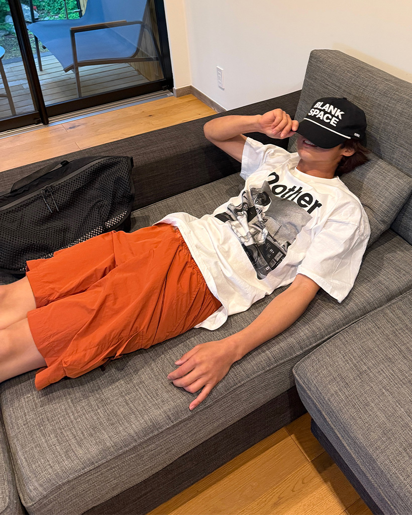 ナイロンカーゴバミューダパンツ
