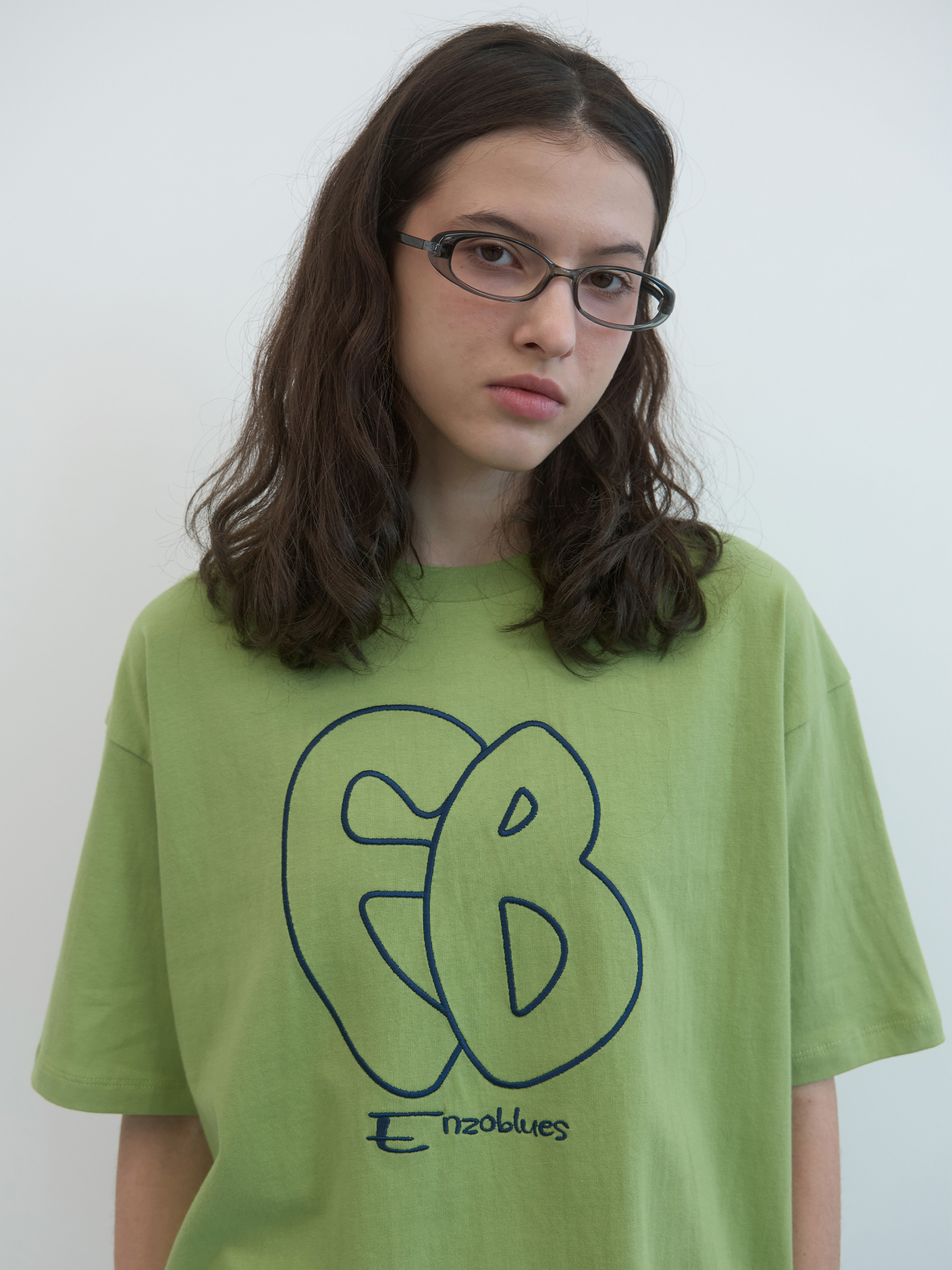 Puff Logo Boxy T-shirt (Green)