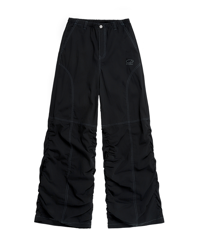 Brush Washing Wide Sweatpants - black | ファッション通販