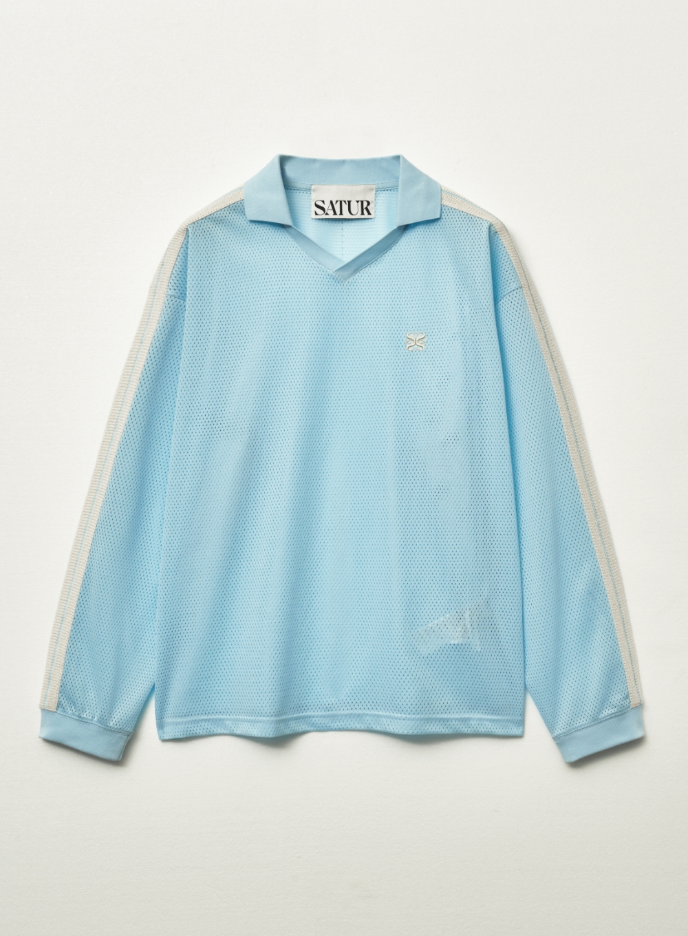 【 SATUR 】Lausanne Mesh Football Shirt Lausanne Mesh Football Shirt - Sky Blue | ファッション通販