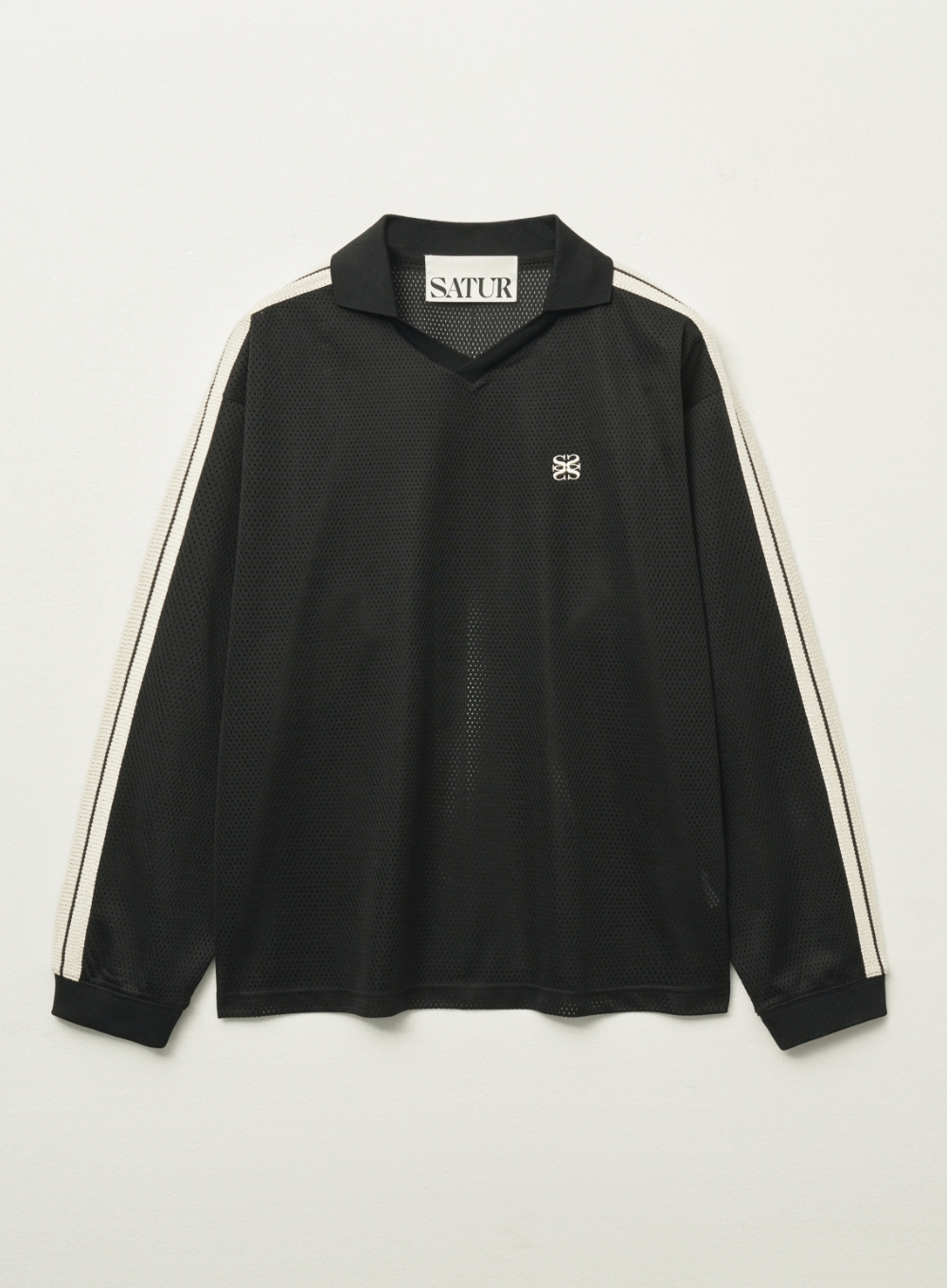 [25SS] SATUR★(W) Lawton Waffle Collar Track Zip-up Jacket 25SS] SATUR☆(W) Lawton Waffle Collar Track Zip-up Jacket
