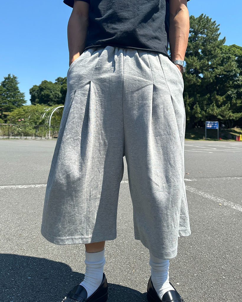 ベルトループ付きスウェットバミューダパンツ | ファッション