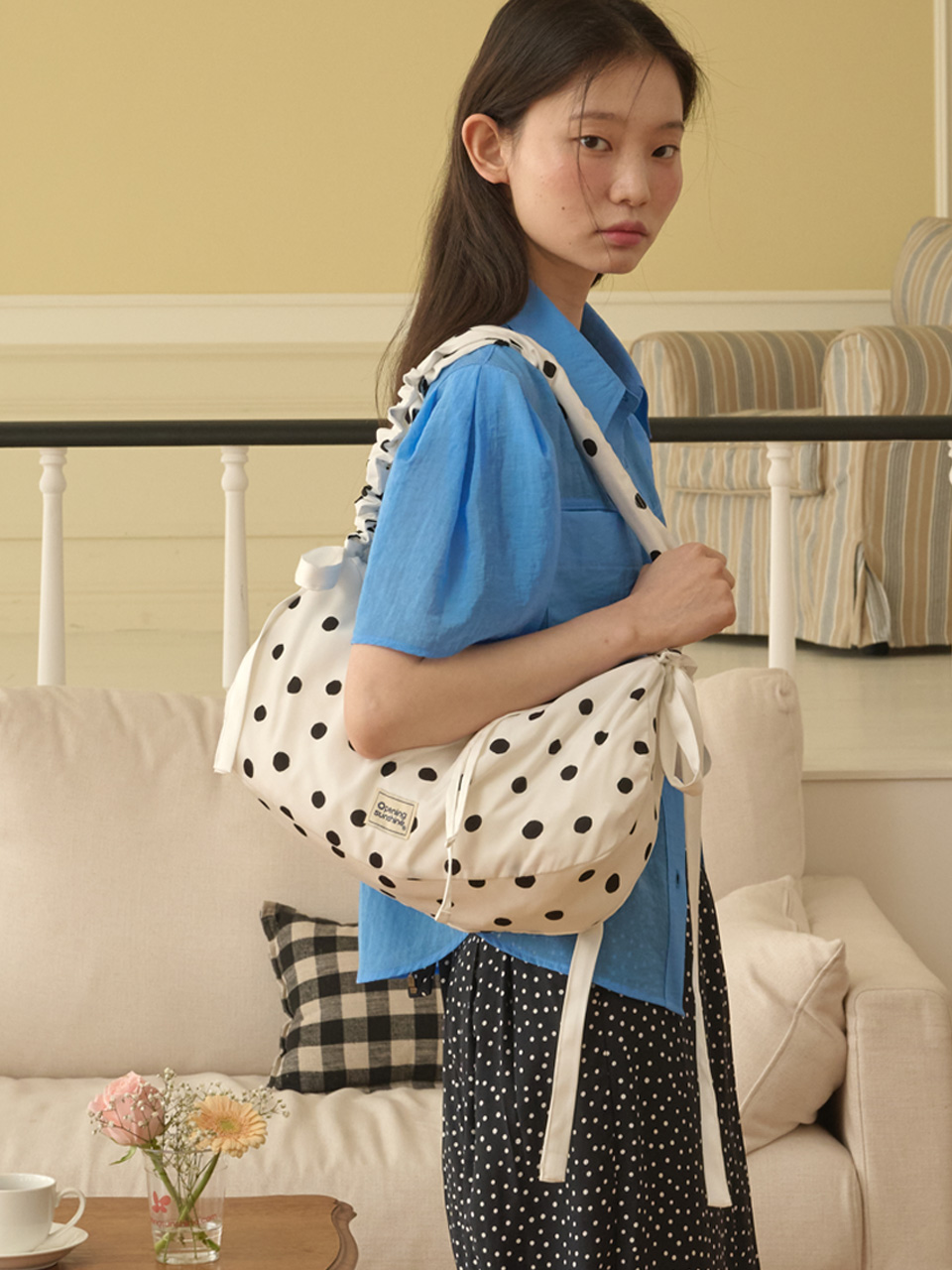 Bumpy Dot Shoulder Bag_White | ファッション通販サイト NUGU