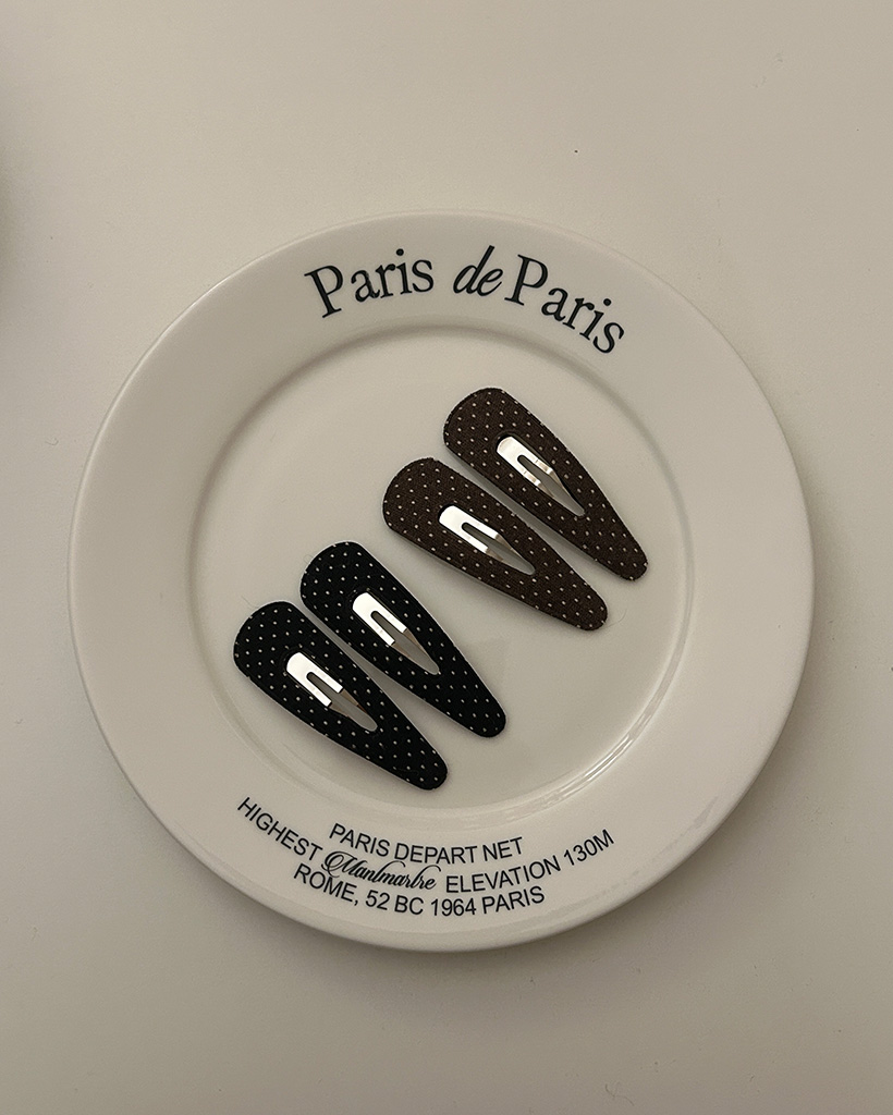 ドットヘアクリップ